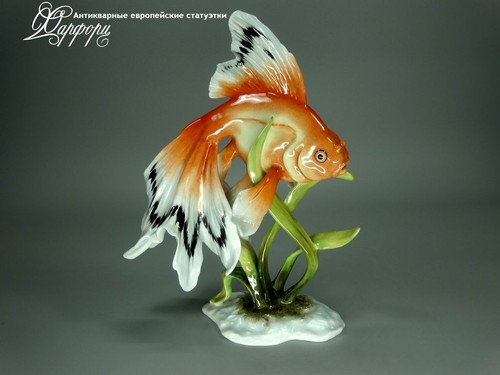 Купить фарфоровые статуэтки Rosenthal, Золотая рыбка, Германия